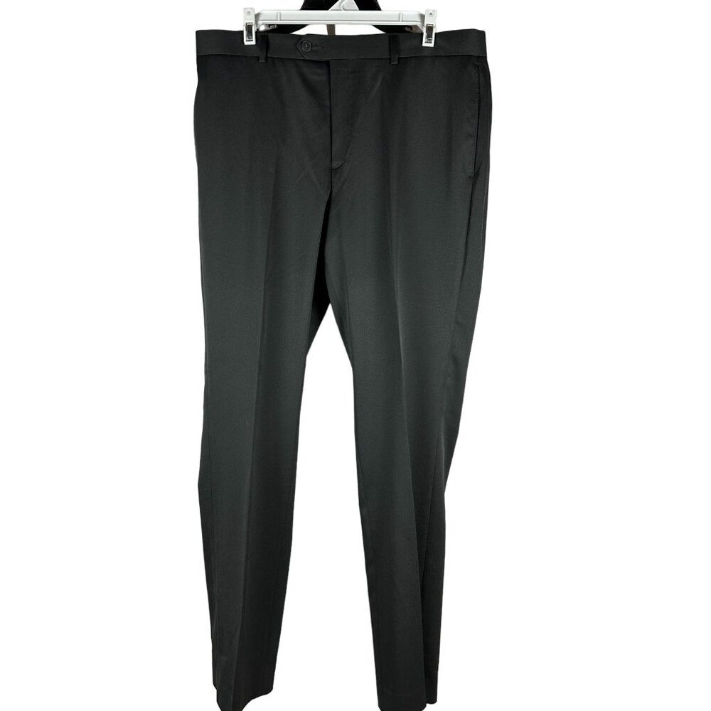 APT. 9 Mens Extra Slim Fit Dress Pants 33x32 Black 98% Polyester 2% Spandex